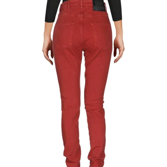 Golden Goose Rust High Rise Jeans Size 27 Brick - Picture 9 of 9
